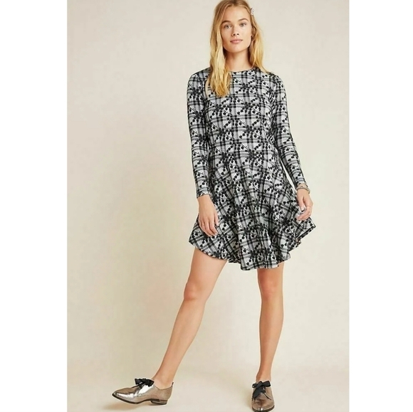 NWT Anthropologie Hutch Jeanine Plaid dress size 1x - Picture 2 of 7